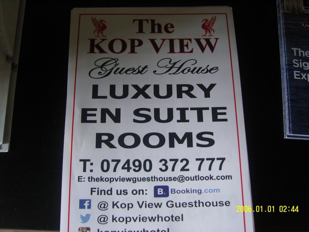 The Kop View Hotel Liverpool Exterior photo